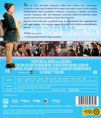 Sám doma 2: Stratený v New Yorku - Blu-ray (maďarský obal)
