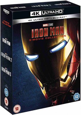 Iron Man 1-3 kolekce - 4K UHD Blu-ray + Blu-ray (bez CZ podpory)