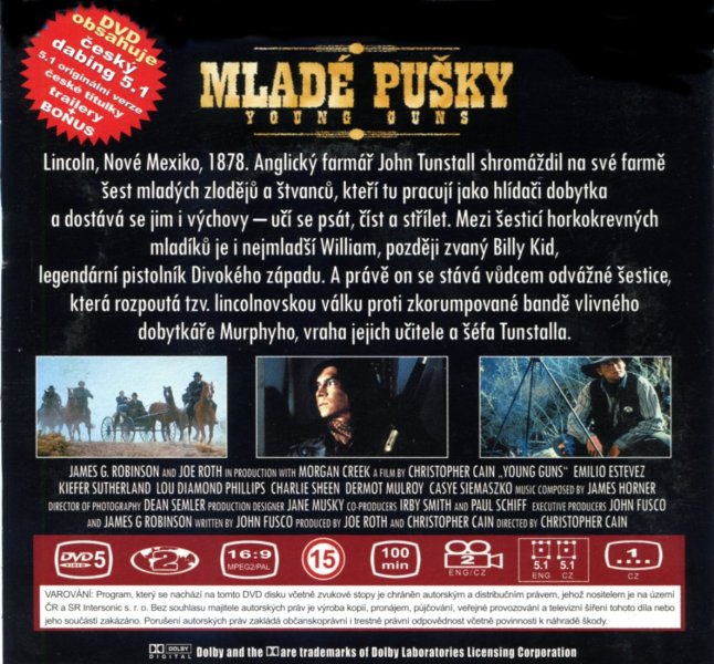 detail Mladé pušky - DVD pošetka