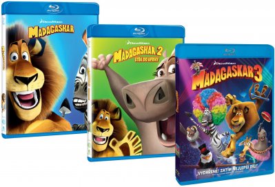 Madagaskar 1-3 kolekce - Blu-ray (3BD)