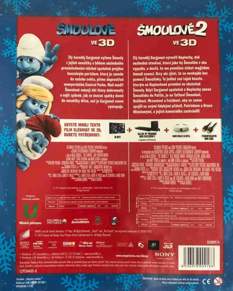detail Šmoulové 1+2 Kolekce - Blu-ray 3D + Vánoční ozdoby