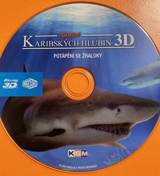 detail Tajemství Karibských hlubin 3D: Potápění se žraloky - Blu-ray 3D - outlet