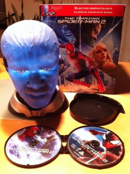 detail Amazing Spider-Man 2 (Limitovaná edícia) hlava Electro - Blu-ray 3D + 2D