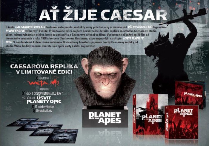 detail Planéta opíc: Cézarova kolekcia (s hlavou Cézara) - Blu-ray