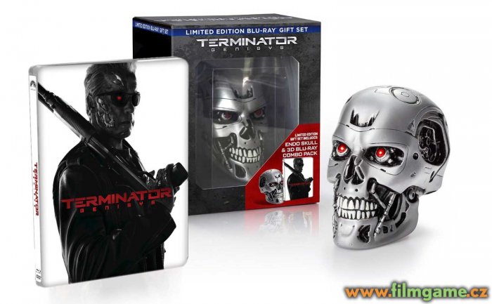 detail Terminator Genisys (Limitovaná edice Endoskull) - Blu-ray 3D + 2D Steelbook 3BD