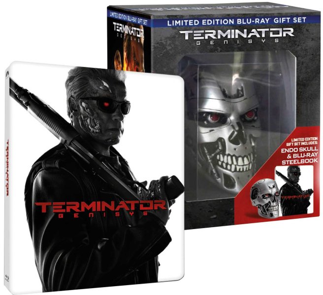 detail Terminator Genisys (Limitovaná edice Endoskull) - Blu-ray 3D + 2D Steelbook 3BD