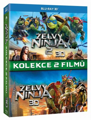Želvy Ninja 1+2 Kolekce (3 BD) - Blu-ray 3D + 2D