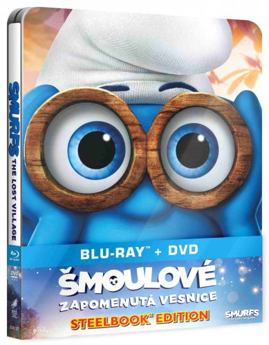 Šmolkovia: Zabudnutá dedinka - Blu-ray + DVD Steelbook