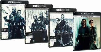 Matrix 1-4 kolekce - 4K Ultra HD Blu-ray + Blu-ray (8BD)