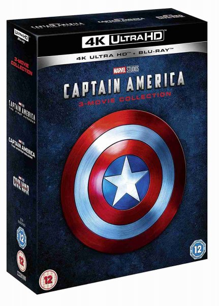 detail Kolekcia Captain America 1-3 4K Ultra HD Blu-ray + Blu-ray 6BD (bez CZ)