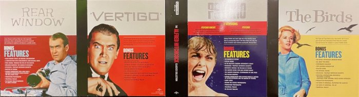 detail Alfred Hitchcock kolekce (Okno do dvora, Psycho, Vertigo, Ptáci) 4K UHD Blu-ray