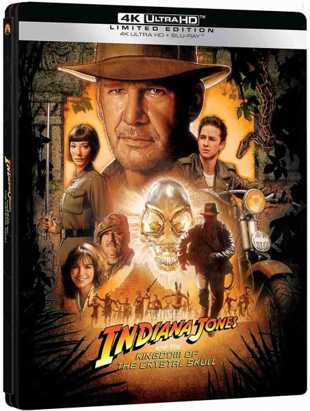 detail Indiana Jones a Království křišťálové lebky - 4K UHD BD + BD Steelbook (bez CZ)