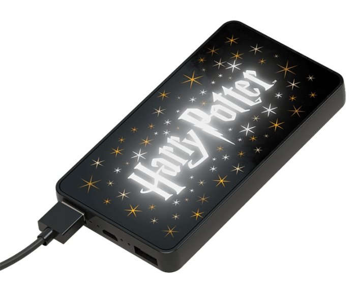 detail Powerbanka Harry Potter s LED logem 6000 mAh