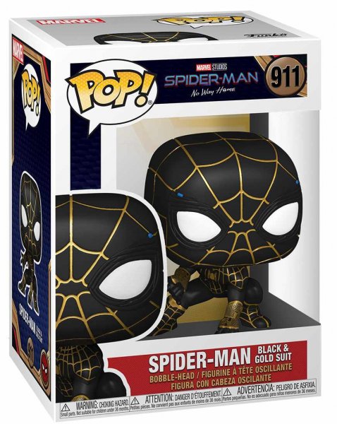 detail Funko POP! Spider-Man No Way Home - Spider-Man (Black & Gold Suit)