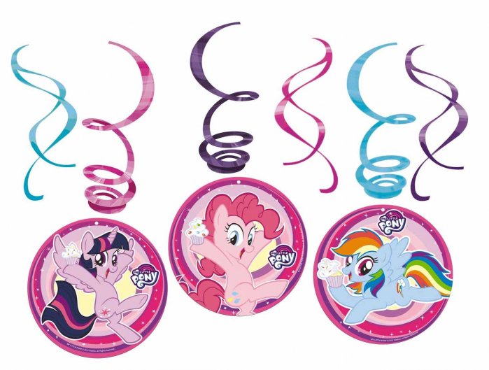 detail Točená dekorace - My Little Pony 6ks