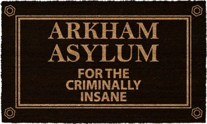 detail Rohožka DC Comics - Arkham Asylum