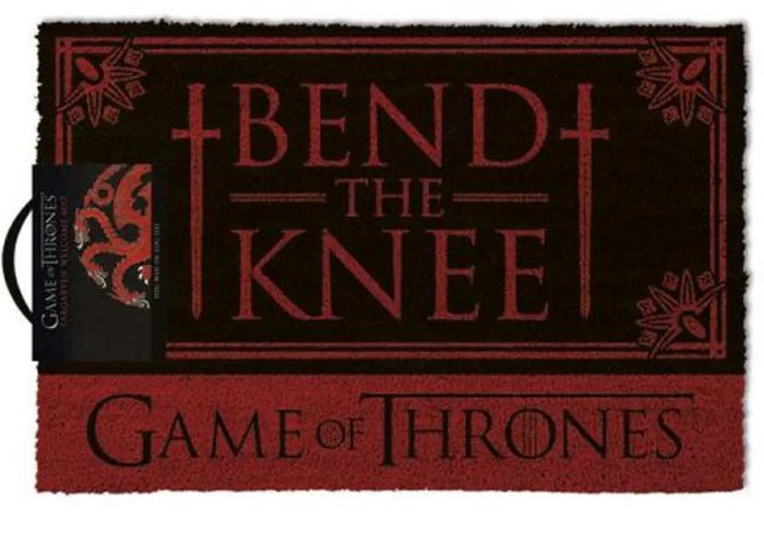 detail Rohožka Game of Thrones - Bend The Knee